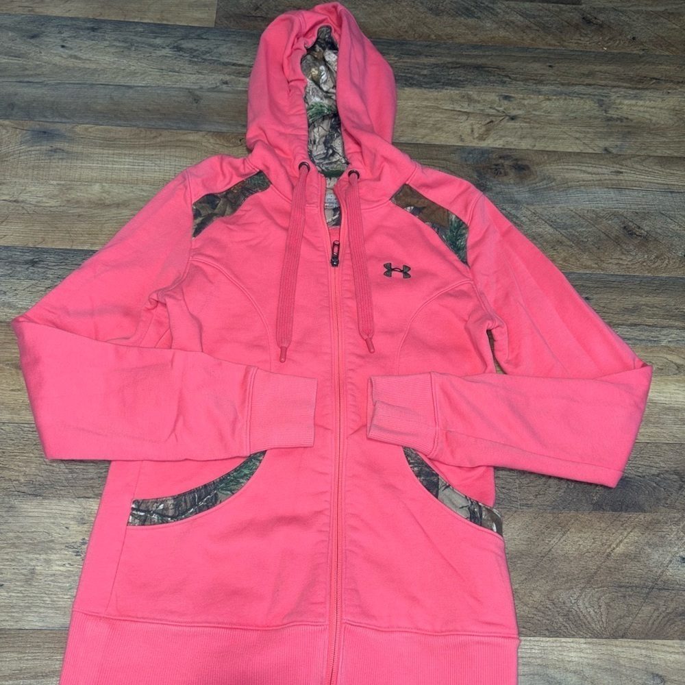 Under Armour Women’s Semi-Fitted Full-Zip Hoodie - Picture 3 of 5